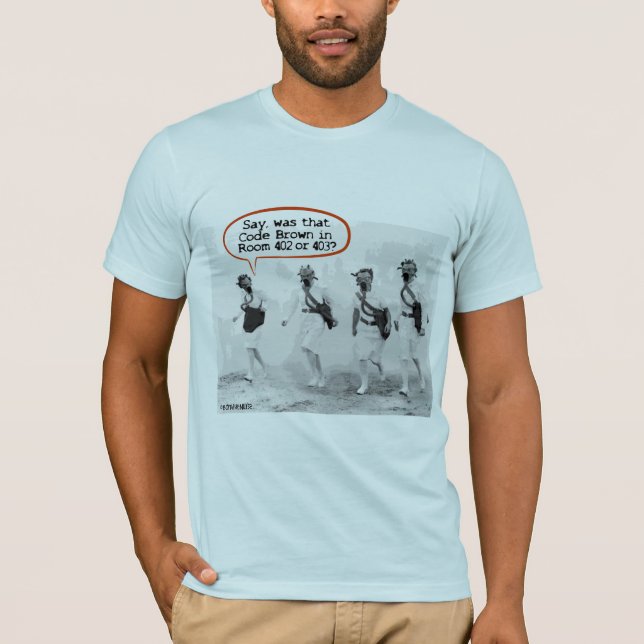 Camiseta Código marrón para enfermeras (Anverso)