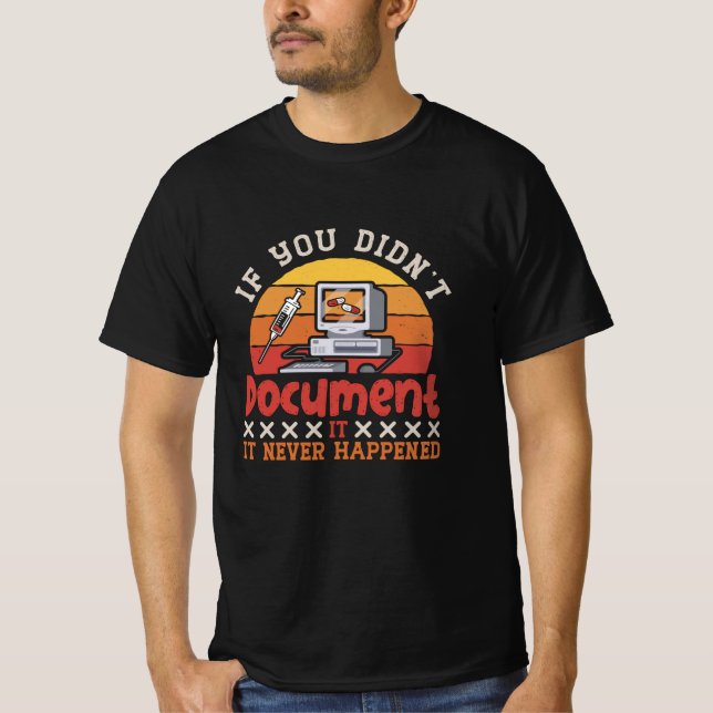 Camiseta Código médico si no documentó la codificación de I (Anverso)