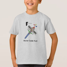 Camiseta ¡Código Morse de Dibujos Animados para Niños!  Let