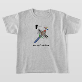 Camiseta ¡Código Morse de Dibujos Animados para Niños!  Let