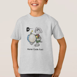 Camiseta ¡Código Morse de Dibujos Animados para Niños!  Let