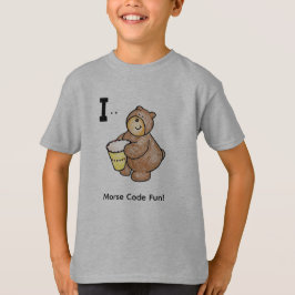 Camiseta ¡Código Morse de Dibujos Animados para Niños!  Let