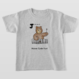 Camiseta ¡Código Morse de Dibujos Animados para Niños!  Let