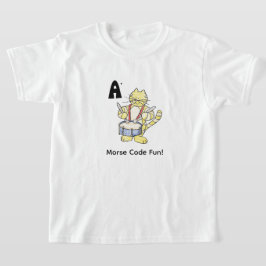 Camiseta Código Morse de Dibujos Animados para Niños!  Letr