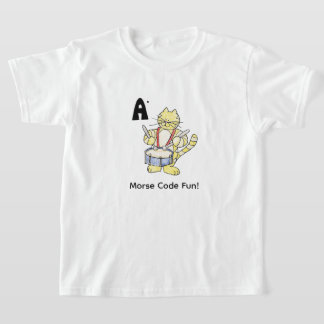 Camiseta Código Morse de Dibujos Animados para Niños!  Letr