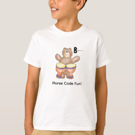 Camiseta Código Morse de Dibujos Animados para Niños!  Letr