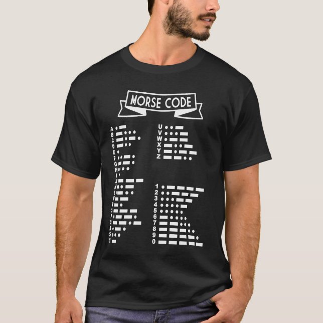 Camiseta Código Morse Internacional (Anverso)