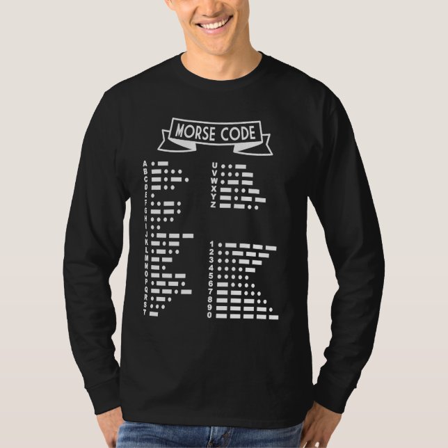 Camiseta Código Morse Internacional (Anverso)