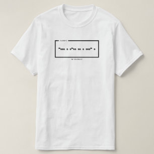Camiseta Código Morse Siempre Cree en Ti Mismo