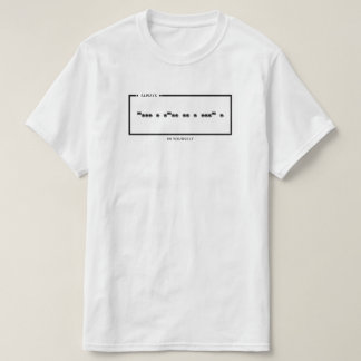 Camiseta Código Morse Siempre Cree en Ti Mismo