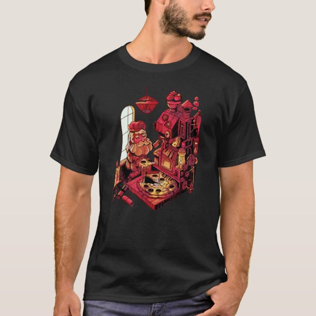 Camiseta Código Pizza Da Vinci (Anverso)