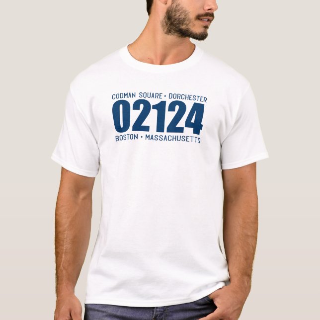 Camiseta Código postal de Codman Square (Anverso)