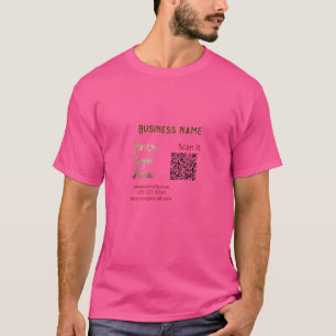 Camiseta código q r simple añadir logotipo código de explor