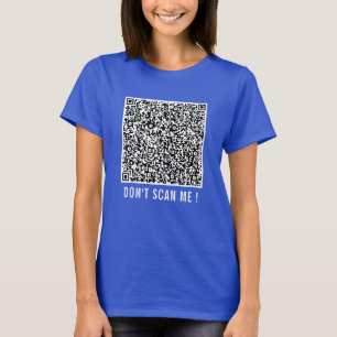 Camiseta Código QR Analizar información sobre tu divertida 