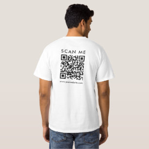 Camiseta Código QR de negocio Explorar Me Plantilla Mentes