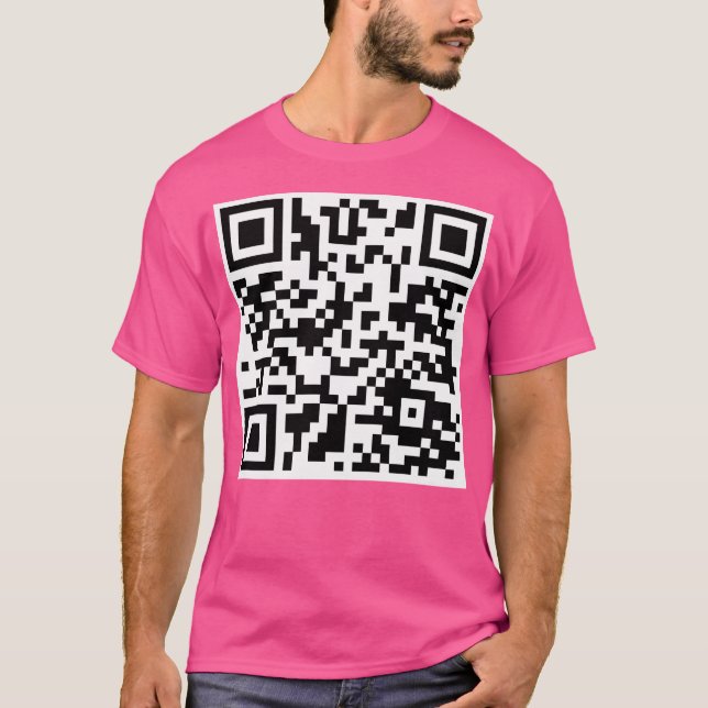 Camiseta Código Qr de rickroll (Anverso)