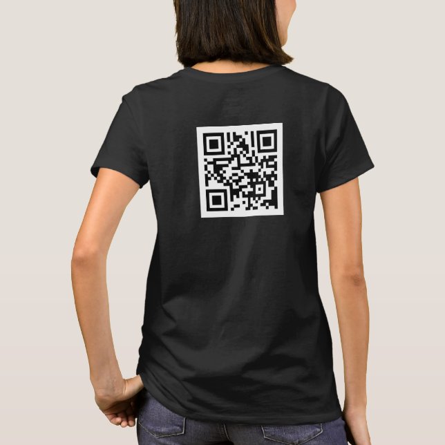 Camiseta Código QR de TVUUC al sitio web (Reverso)