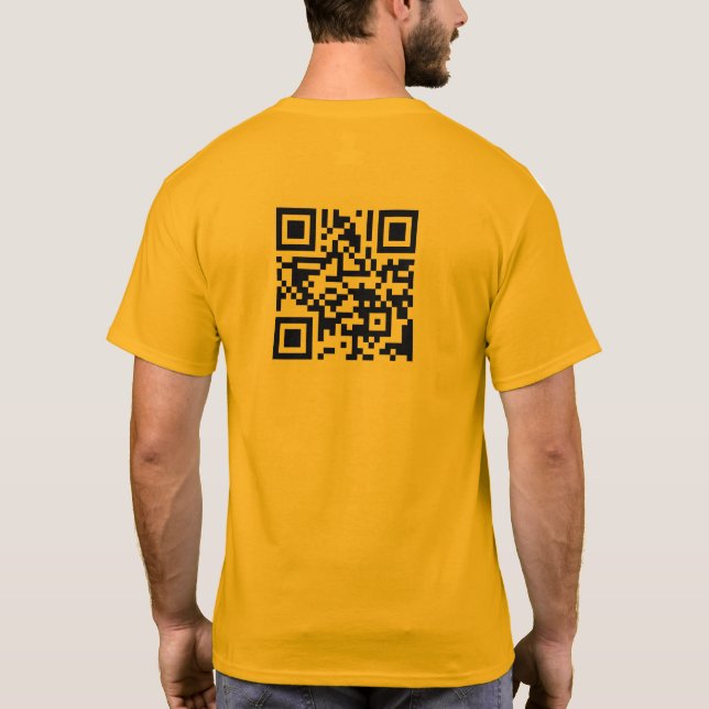 Camiseta Código QR de TVUUC al sitio web (Reverso)