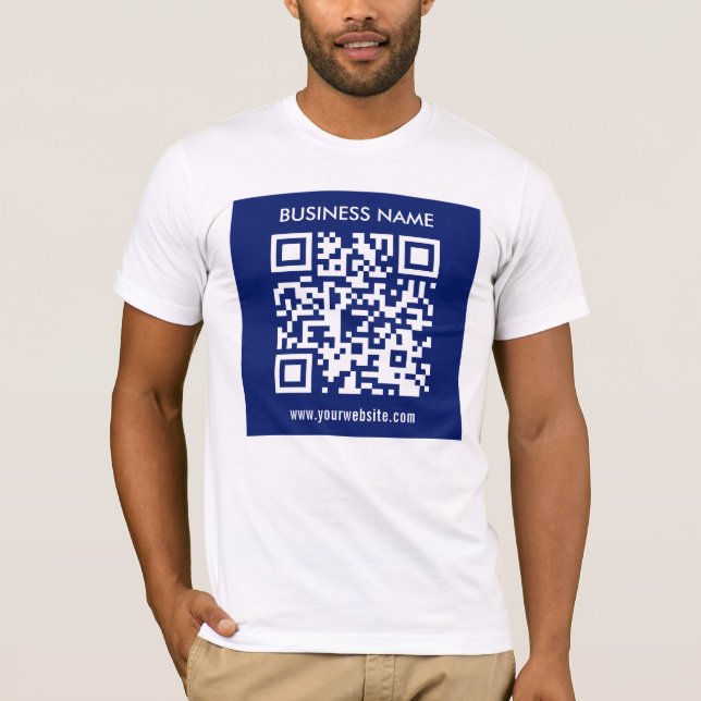 Camiseta Código QR editable (generado instantáneamente) | A (Anverso)
