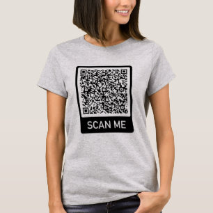 Camiseta Código QR Escanear mi regalo personalizado de cami