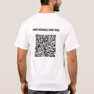 Camiseta Código QR Explorar información Personalizado Texto