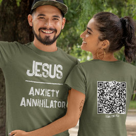 Camiseta Código QR Jesús - Aniquilador de Ansiedad Libertad