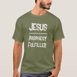 Camiseta Código QR Jesús Cumplidor de Profecías Biblia Cris