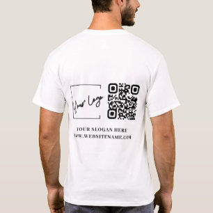 Camiseta Código Qr personalizado con el logotipo de su empr