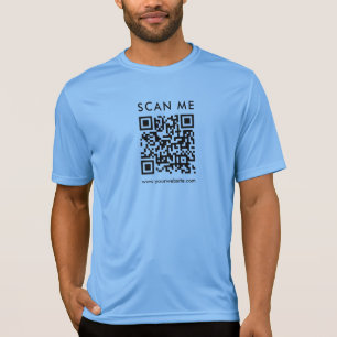 Camiseta Código QR profesional Escanear Me Mens Impresión d