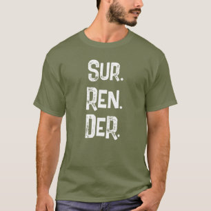 Camiseta Código QR Rendirse Confiar En El Señor Fe