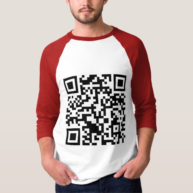 Camiseta Código Rickrolled del rollo QR de Rick (Anverso)
