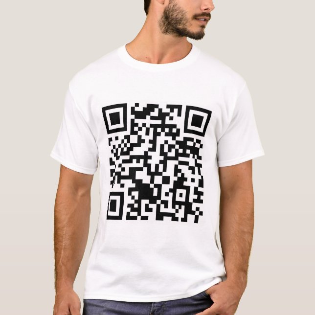 Camiseta Código Rickrolled del rollo QR de Rick (Anverso)