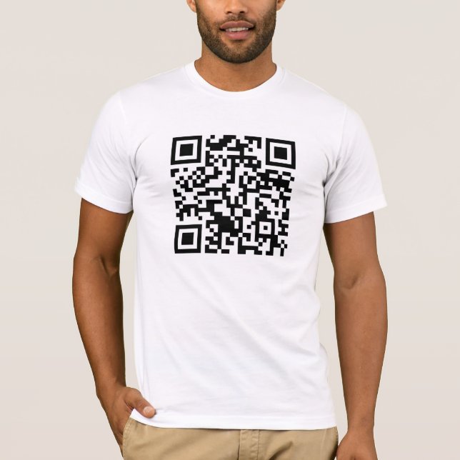 Camiseta Código Rickrolled del rollo QR de Rick (Anverso)