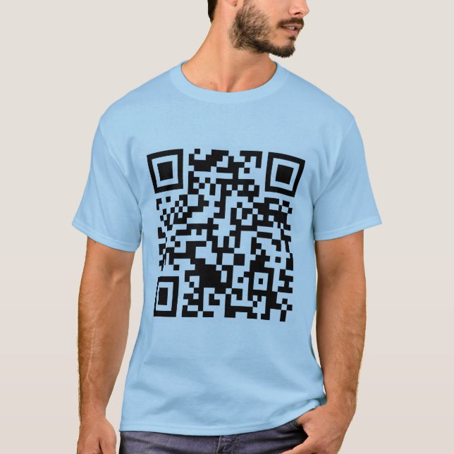 Camiseta Código Rickrolled del rollo QR de Rick (Anverso)