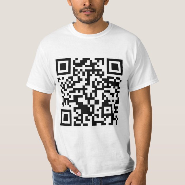 Camiseta Código Rickrolled del rollo QR de Rick (Anverso)