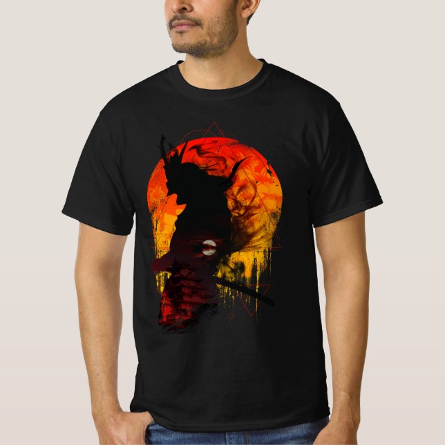 Camiseta Código Samurai - Guerrero del sol naciente (Anverso)