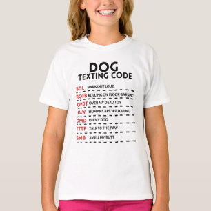 Camiseta Código secreto de envío de mensajes de perro
