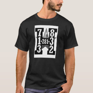 Camiseta Códigos de área de la ciudad de H