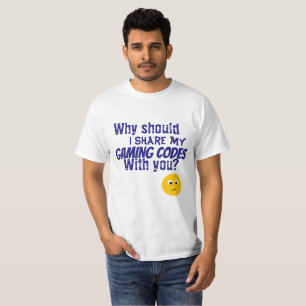 Camiseta códigos del juego