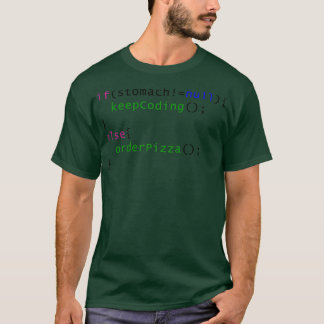Camiseta Códigos divertidos Pizza de pedido