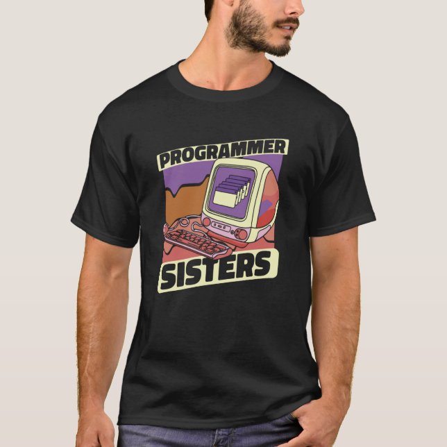 Camiseta Codin de programación de software Coder Sister Pro (Anverso)