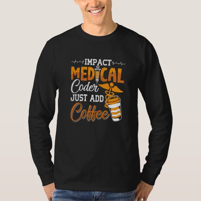 Camiseta Coding Assistant Programador Código médico simplem (Anverso)