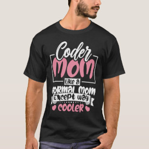 Camiseta Coding Coder Mom Como A Una Madre Normal Excepto C