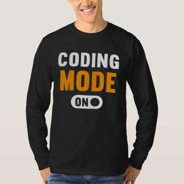 Camiseta Coding Mode on (Anverso)