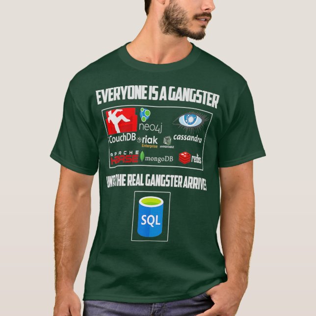 Camiseta Coding Programmer Novedad Todos son Gangstar (Anverso)