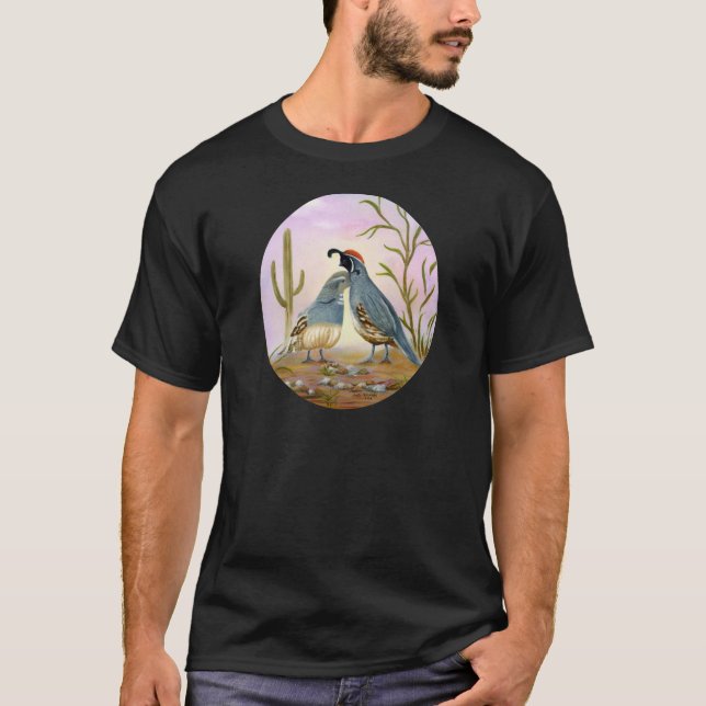 Camiseta Codornices de Gambel (Anverso)