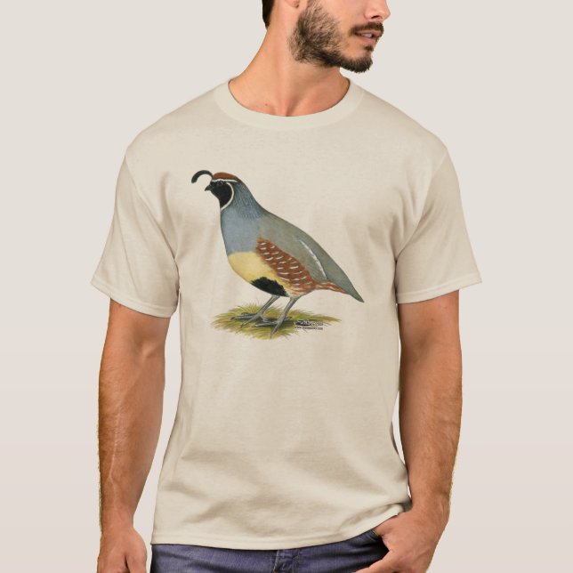 Camiseta Codornices del desierto de Gambel (Anverso)