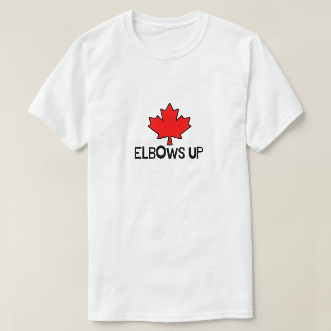 Camiseta codos arriba (Diseño del anverso)