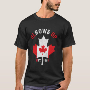Camiseta Codos Arriba Canadá 1867 Hoja de Arce Orgulloso Ca