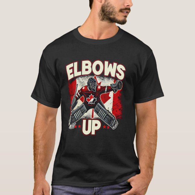 Camiseta Codos Arriba Canadá Contrarepresalias Canadienses  (Anverso)